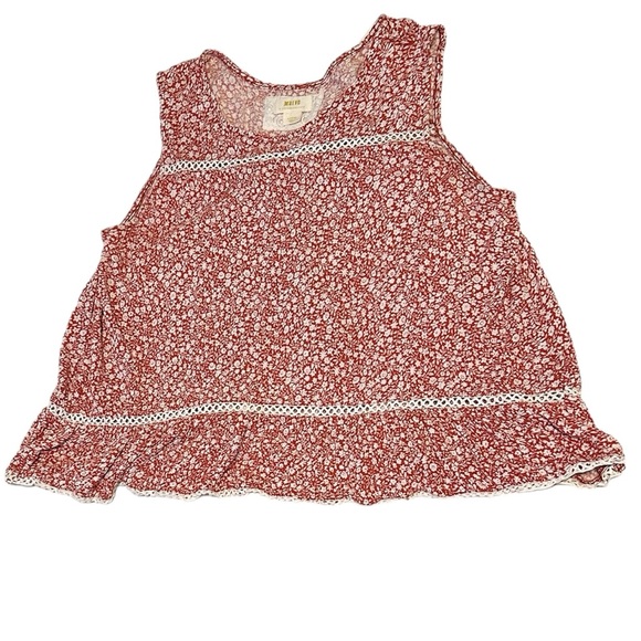 Anthropologie Maeve Quinn Lace Peplum Top w Split Back NWOT - Picture 2 of 6